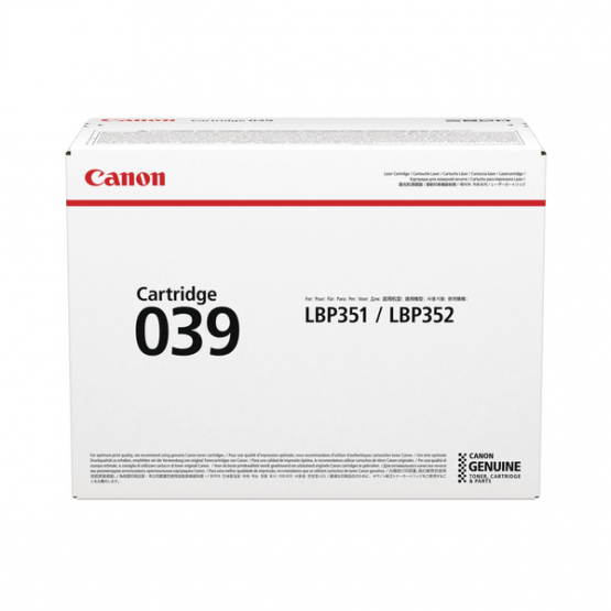 Canon 039 Black Toner Cartridge (0287C001) 